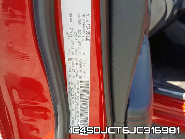 1C4SDJCT6JC316981 фото 2