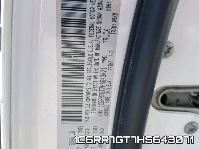 1C6RR7GT7HS643071 фото 2
