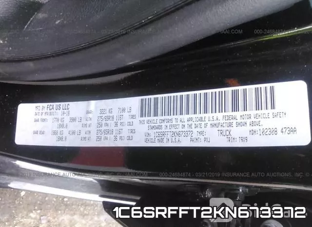1C6SRFFT2KN673372 фото 10