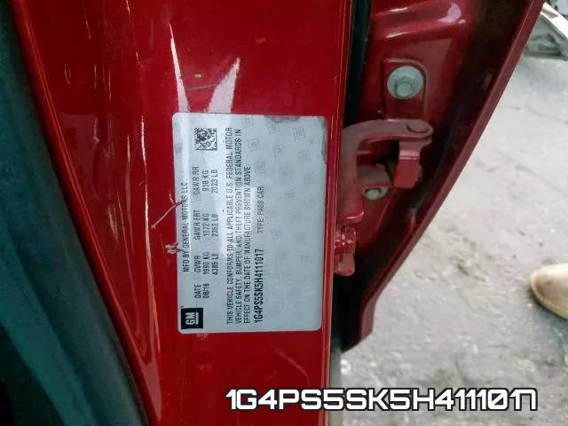 1G4PS5SK5H4111017 фото 2