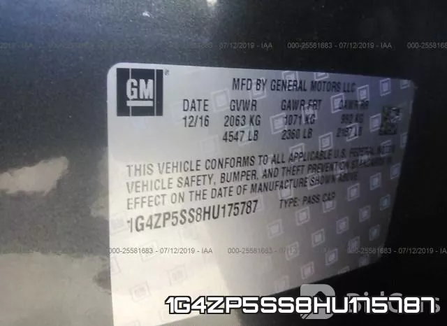 1G4ZP5SS8HU175787 фото 10