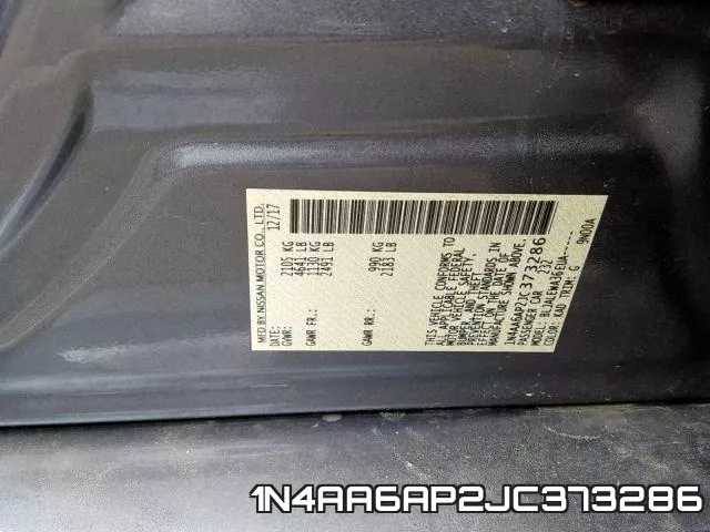 1N4AA6AP2JC373286 фото 2