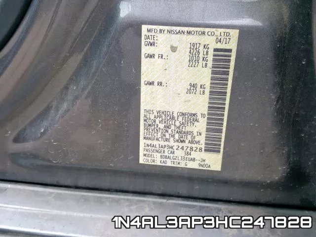 1N4AL3AP3HC247828 фото 2