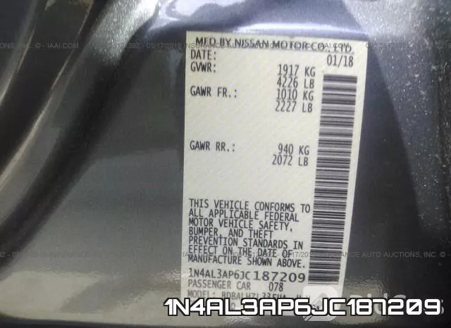 1N4AL3AP6JC187209 фото 10
