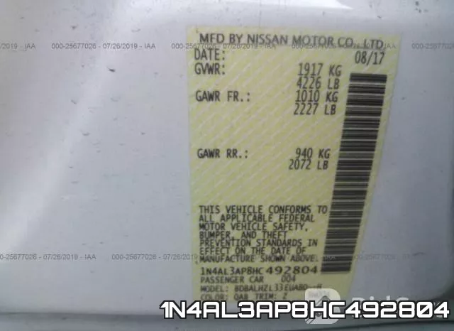1N4AL3AP8HC492804 фото 10