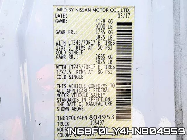 1N6BF0LY4HN804953 фото 2