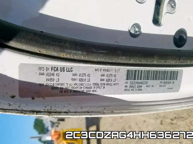 2C3CDZAG4HH636272 фото 2