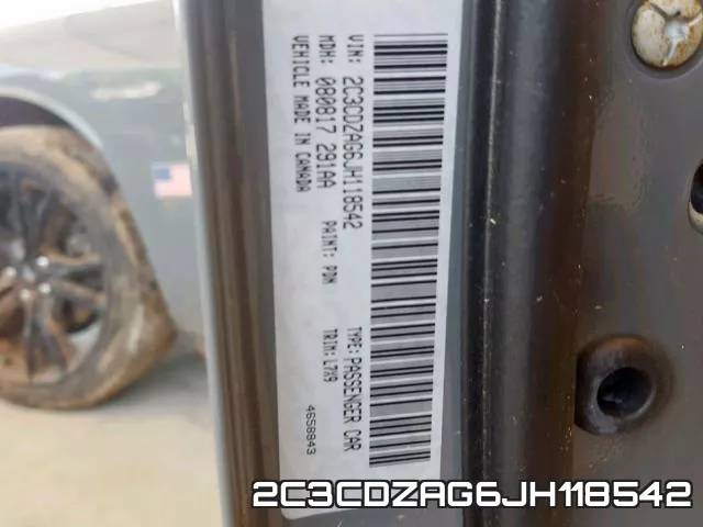 2C3CDZAG6JH118542 фото 2