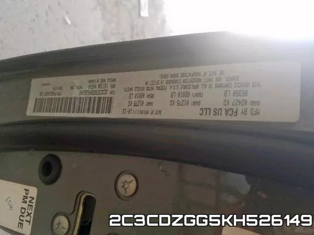 2C3CDZGG5KH526149 фото 2