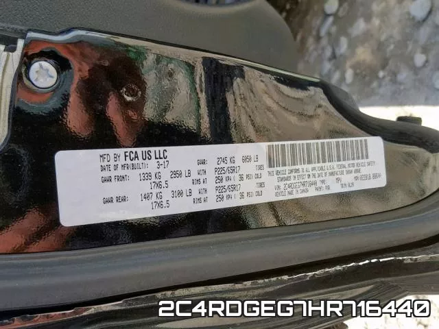 2C4RDGEG7HR716440 фото 2