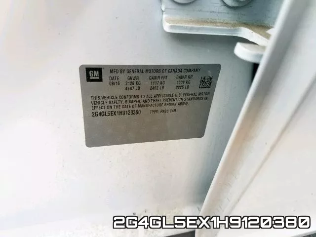 2G4GL5EX1H9120380 фото 2