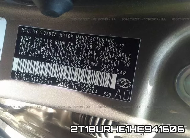2T1BURHE1HC941606 фото 10