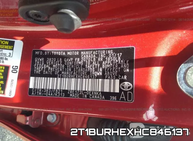 2T1BURHEXHC846137 фото 10