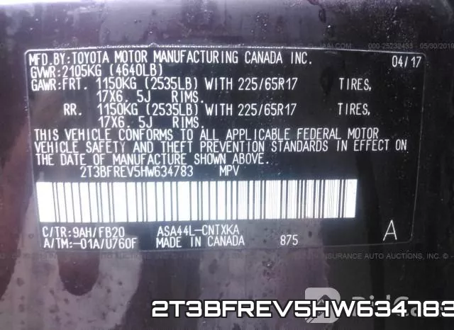 2T3BFREV5HW634783 фото 10