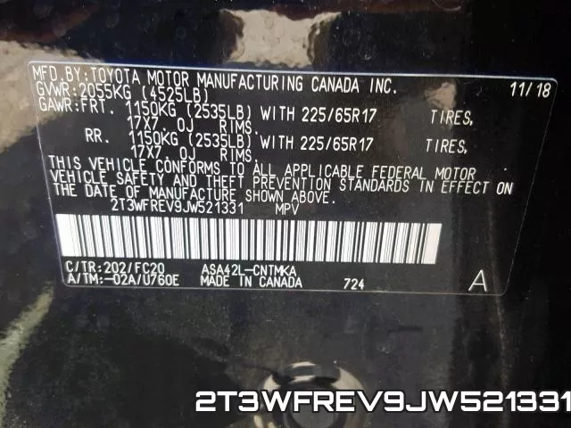 2T3WFREV9JW521331 фото 2
