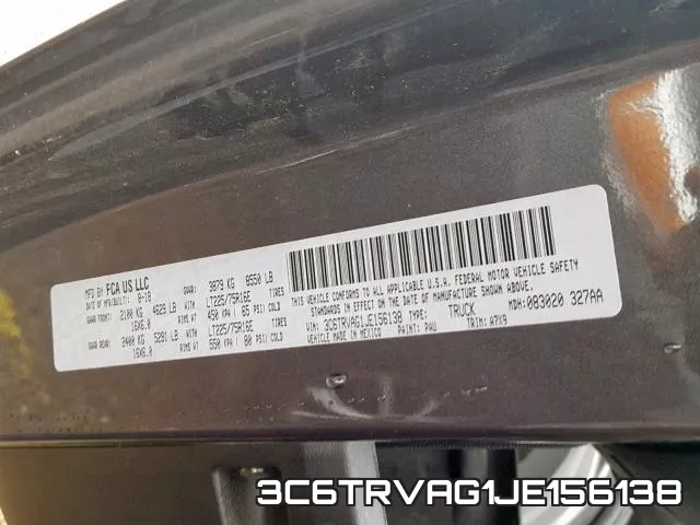 3C6TRVAG1JE156138 фото 2