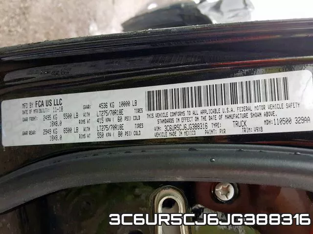 3C6UR5CJ6JG388316 фото 2