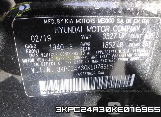 3KPC24A30KE076965 фото 10