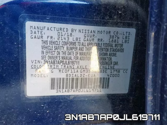 3N1AB7AP0JL619711 фото 2