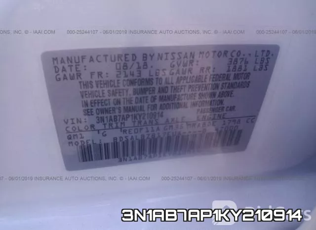 3N1AB7AP1KY210914 фото 10