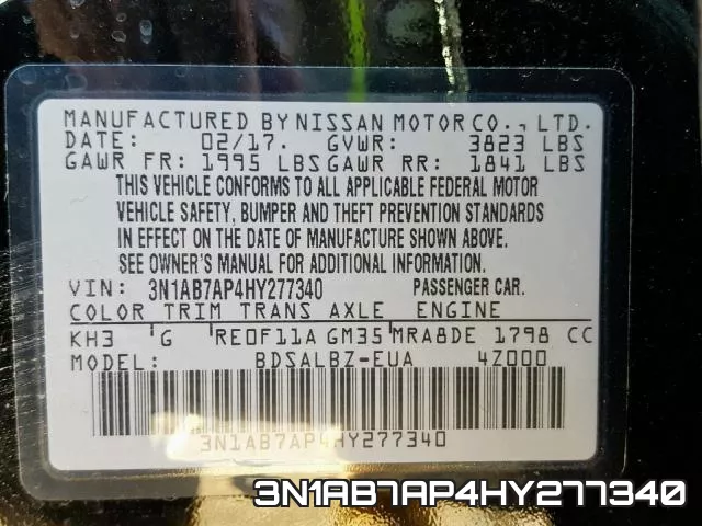 3N1AB7AP4HY277340 фото 2