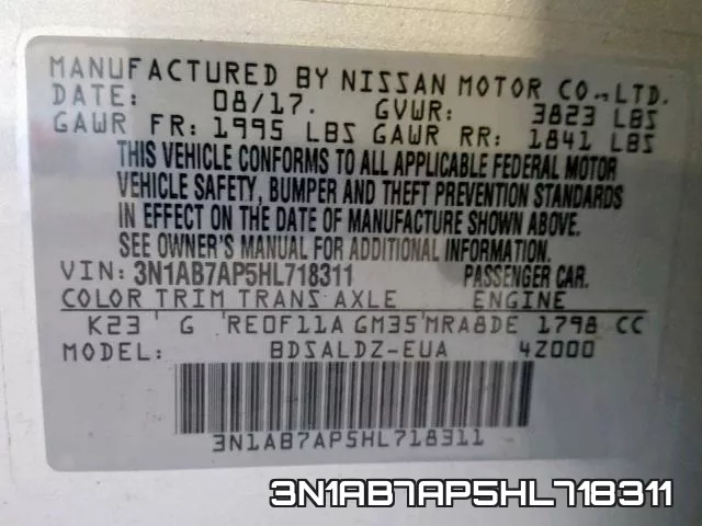 3N1AB7AP5HL718311 фото 2