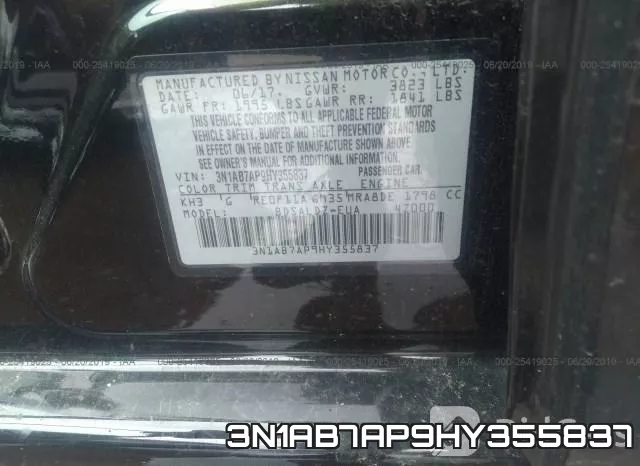 3N1AB7AP9HY355837 фото 10