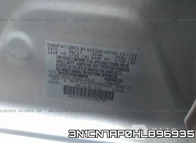 3N1CN7AP0HL896935 фото 10