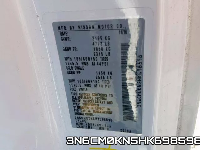 3N6CM0KN5HK698598 фото 2