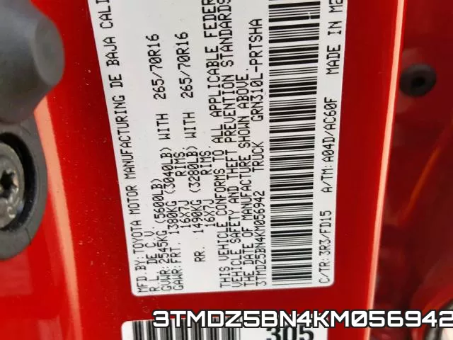 3TMDZ5BN4KM056942 фото 2