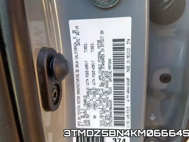 3TMDZ5BN4KM066645 фото 2