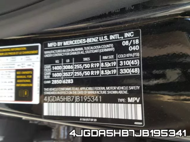 4JGDA5HB7JB195341 фото 2