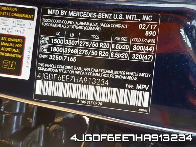 4JGDF6EE7HA913234 фото 2