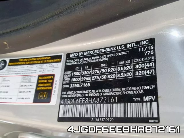 4JGDF6EE8HA872161 фото 2