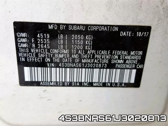 4S3BNAS61J3020873 фото 2