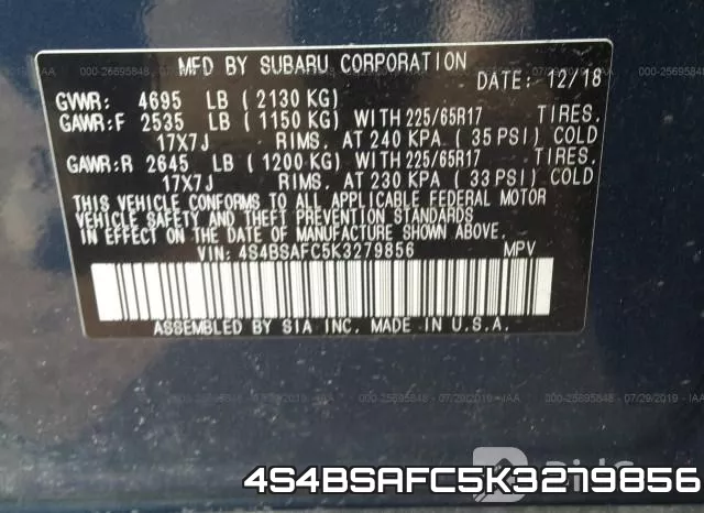 4S4BSAFC5K3279856 фото 10