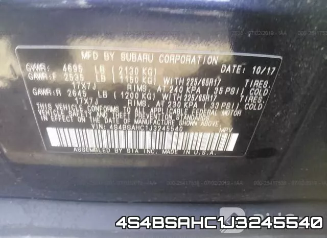 4S4BSAHC1J3245540 фото 10