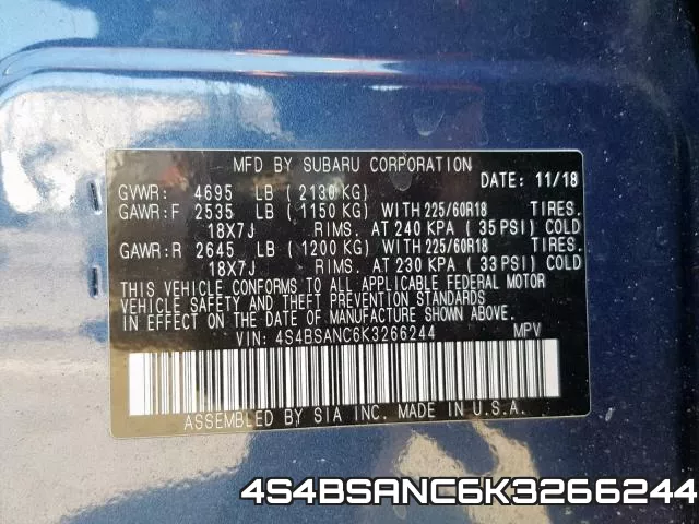 4S4BSANC6K3266244 фото 2