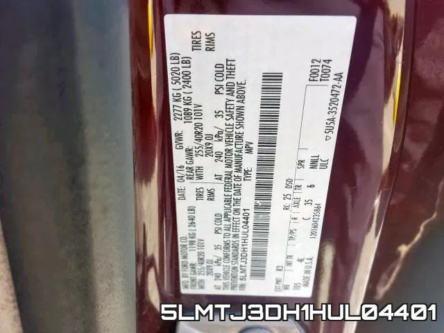 5LMTJ3DH1HUL04401 фото 2