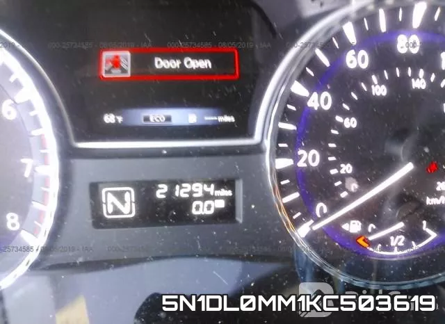 5N1DL0MM1KC503619 фото 8