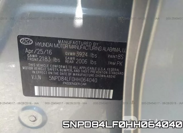 5NPD84LF0HH064040 фото 10