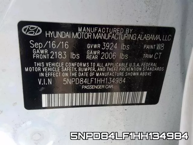 5NPD84LF1HH134984 фото 2