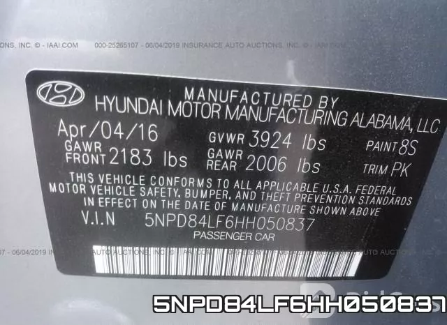 5NPD84LF6HH050837 фото 10