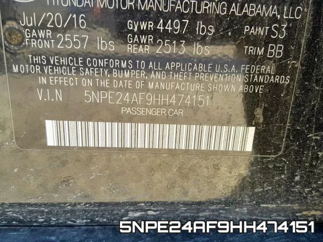 5NPE24AF9HH474151 фото 2