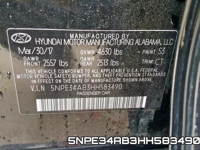 5NPE34AB3HH583490 фото 2