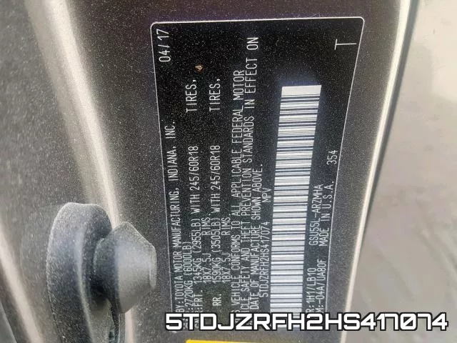 5TDJZRFH2HS417074 фото 2