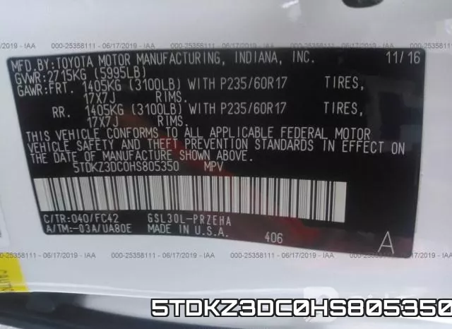 5TDKZ3DC0HS805350 фото 10