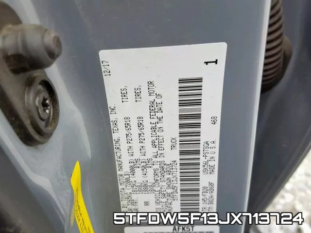 5TFDW5F13JX713724 фото 2