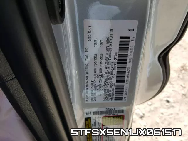 5TFSX5EN1JX061517 фото 2