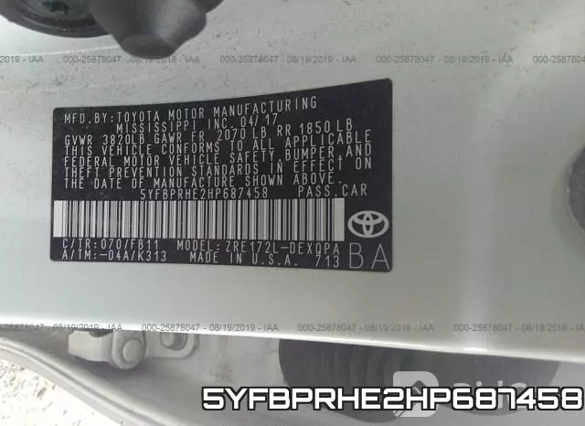 5YFBPRHE2HP687458 фото 10